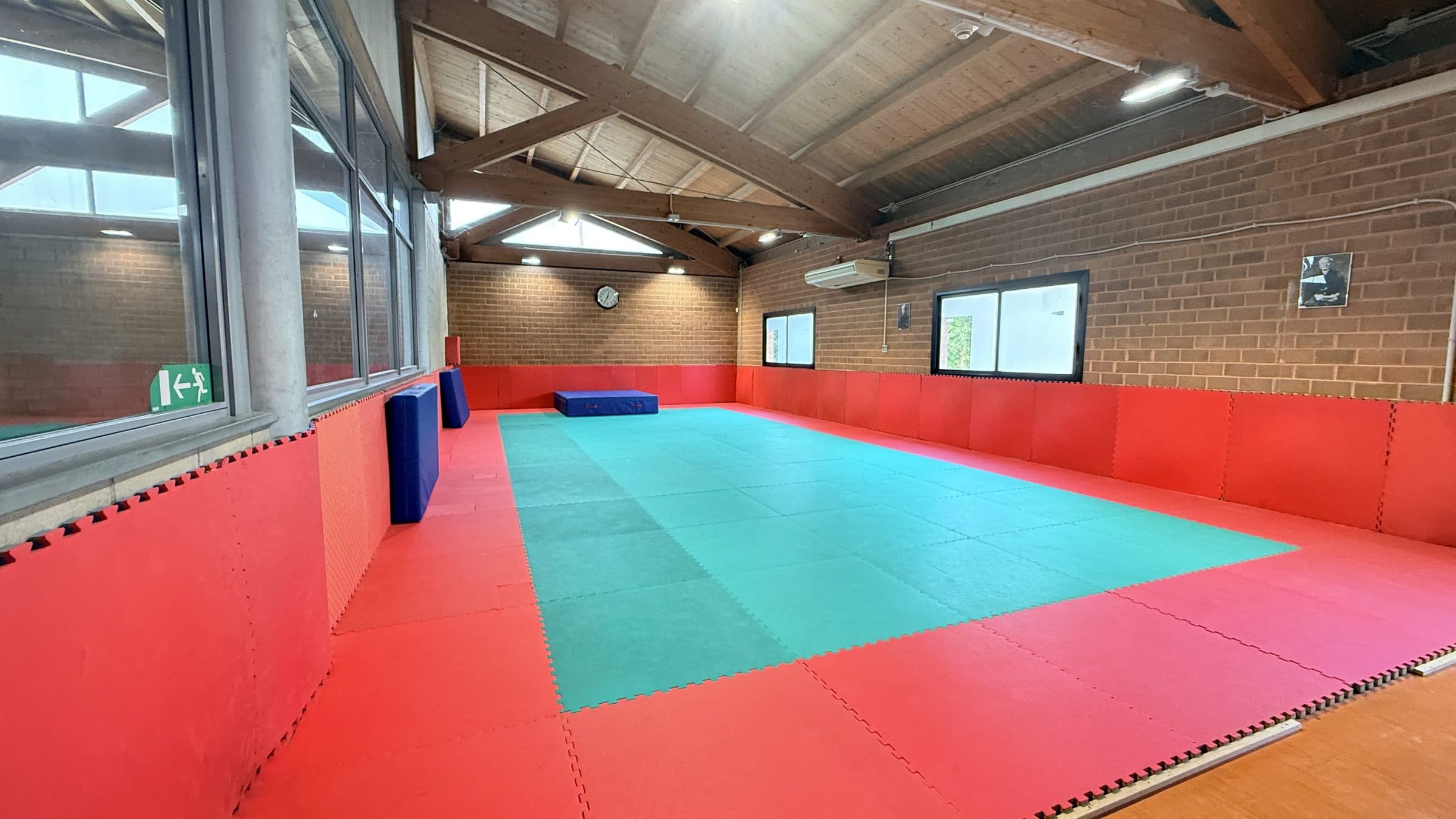 La palestra con i tatami dove si fa judo a Wellness Town