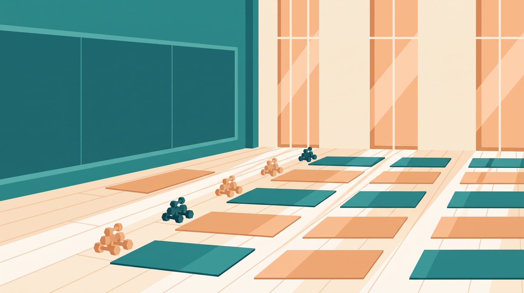 Illustrazione: corsi fitness
